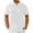Mens Shirts White, variant on Mens Summer Tops, Short Sleeve Shirts for Men Casual Vintage Solid Color Button Up Notch Neck T-Shirts S-3XL