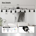 thumbnail image 4 of Track Lighting AUQUEE para techo, 8 luces, color negro mate, para cocina, 4 of 9