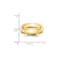 thumbnail image 3 of Mens 10K Yellow Gold 6mm Polished Wedding Band Ring, 3 of 6