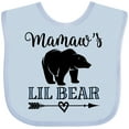 thumbnail image 3 of Inktastic Mamaw Grandma Lil Bear Grandson Gift Boys Baby Bib, 3 of 4