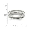 thumbnail image 4 of 14k White Gold Solid Polished 7mm Double Milgrain Comfort-Fit Band Size 14 Ring -  Jewelry Gift for Mom, 4 of 5
