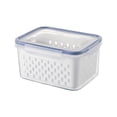 thumbnail image 1 of Matsuzay Caja de almacenamiento de frutas y verduras para nevera, organizador de desagüe de cocina de gran capacidad, caja de despensa para Organizadores de utensilios de cocina Medio, 1 of 6