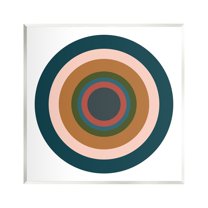 Stupell Industries Contemporary Muted Circles Abstract Painting Unframed Art Print Wall Art, 12 x 12