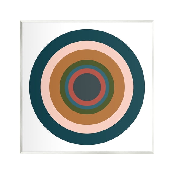 Stupell Industries Contemporary Muted Circles Abstract Painting Unframed Art Print Wall Art, 12 x 12