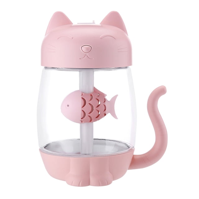 Humidificador de aire con luz LED USB recargable MERRÍSTICA MERRÍSTICA Pulverizador de agua Agua Difusor de gran capacidad para el automóvil 350 ml AweSitey HA059335-01B