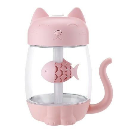 

Worallymy 350ML Air Humidifier with LED Light USB Rechargeable Tabletop Mist Sprayer Water Household Large Capacity Diffuser