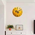 thumbnail image 4 of 10 Inch Wall Clock Battery Operated Square Clock for Office, Kitchen, Outdoor, Living Room, Yellow Bee Oil Painting, 4 of 7