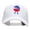 White, variant on Quirky Patriotic Grill Embroidered PET Spun Mesh Cap - White Black OSFM