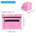 thumbnail image 2 of Uxcell Expandable Pencil Pouch for 3 Rings Binder, 1 Pack Oxford Cloth Zipper Binder Pouch Pencil Case Pink, 2 of 6