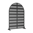 thumbnail image 3 of MAYEERTY Decorative Metal Screen – Durable Galvanized Steel Partition,Stripe,Black, 3 of 7