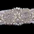 thumbnail image 3 of Paquete de 3 a 10 apliques de flores para ligas de boda románticas con perlas y diamantes de imitación 10 piezas, 3 of 9