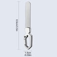 thumbnail image 3 of 1PC Metal Nail File with Keychain Handle,Stainless Steel Double-Sided Grit Fingernail File ,Portable Nail Polisher, Nail Filer for Home,Travel and Gift Use,Easy to Use and Carry(Silver), 3 of 5