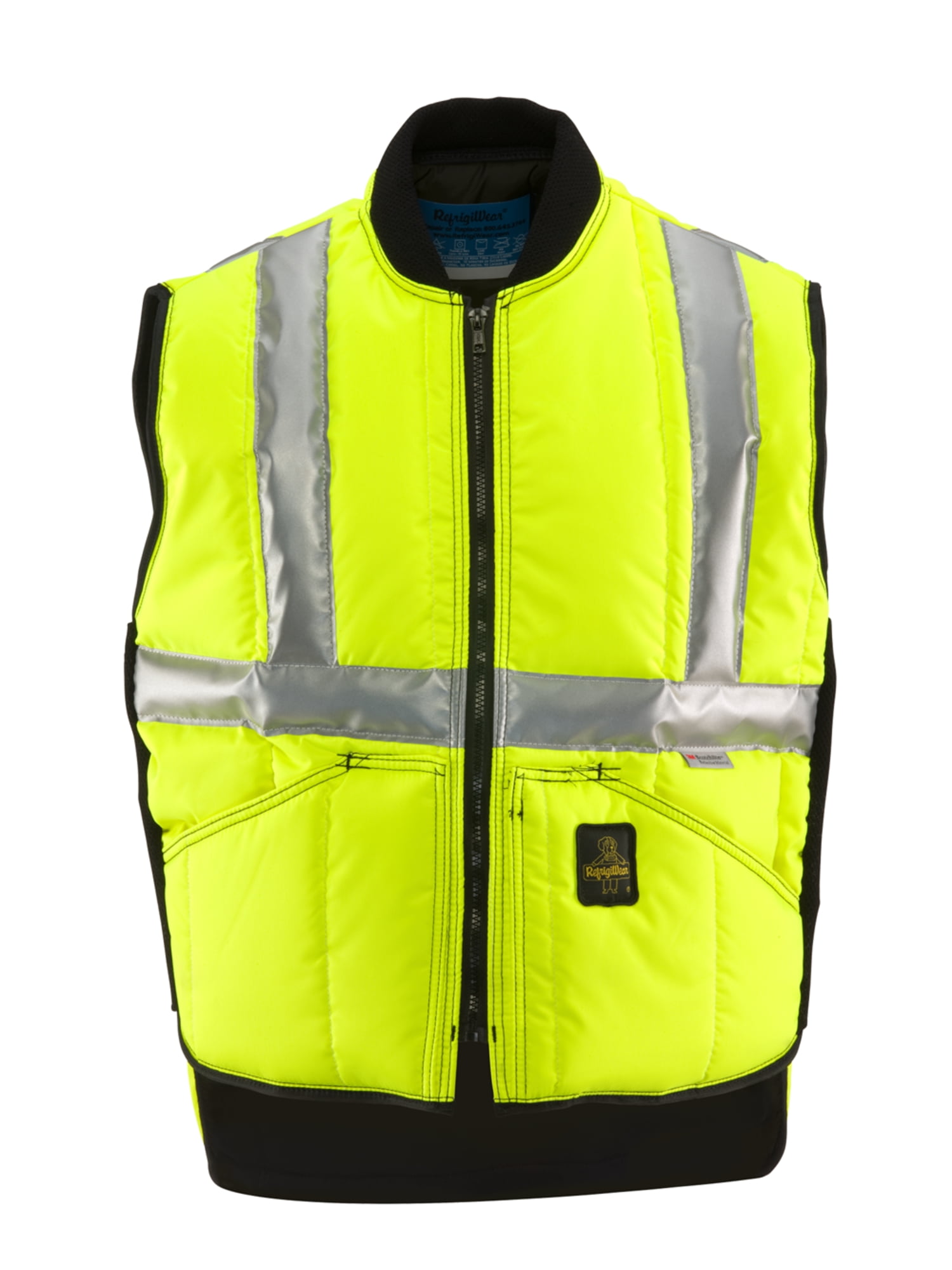 RefrigiWear Iron-Tuff High Visibility Insulated Safety Vest with ...