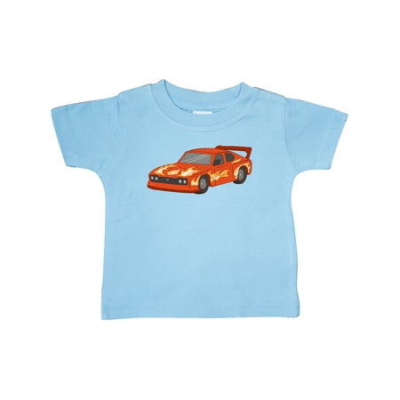 

Inktastic Red Flames Race Car Gift Baby Boy or Baby Girl T-Shirt