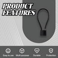 thumbnail image 4 of MELIVO Bike Lock,11.02" Bike Locks,Unopening Steel Cable Bicycle Lock Bike Lock with Key,Black, 4 of 7