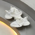 thumbnail image 6 of WNVMWI Toddler Girls Mesh Running Shoes Childrens Platform Sneakers with Hook And Loop Kids Non Slip Shoe Beige Sizs 6, 6 of 6