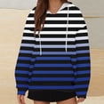 thumbnail image 2 of ameIAEA Womens Long Sleeve Hooded Sweatshirts Color Block Drawstring Fall Pullover Tops with Pockets, 2 of 5