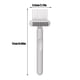 thumbnail image 5 of Kearding Cepillo de limpieza de peine Mini Mango antideslizante Cepillo de pelo hueco de plástico Rizador Quitar regalos de Baño Gris Suministros de limpieza para el hogar gris Kearding HA059188-03B, 5 of 6