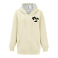 thumbnail image 4 of Hoodies for Women Hawaii Print Basic 2026 Sweatshirts Casual Lightweight Crewneck Long Sleeve Pullover Tops, 4 of 4