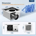 thumbnail image 2 of Extractor de baño Amico 110 CFM 1.0 Sones montado en el techo, 2 of 8
