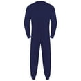 thumbnail image 4 of SiiRoh Mens Womens Special Needs Adaptive Clothing Crew Neck Long Sleeve Back Zip Anti-Strip Adaptive Jumpsuit Dark Blue XXL, 4 of 6