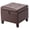 Style2 Faux Leather Brown, variant on 17 Inch Storage Ottoman Foot Rest,Square Faux Leather Foot Stool,Small Ottoman with Storage,Padded Seat for Entryway,Living Room,Bedroom,Couch,Under Desk,Rust Brown