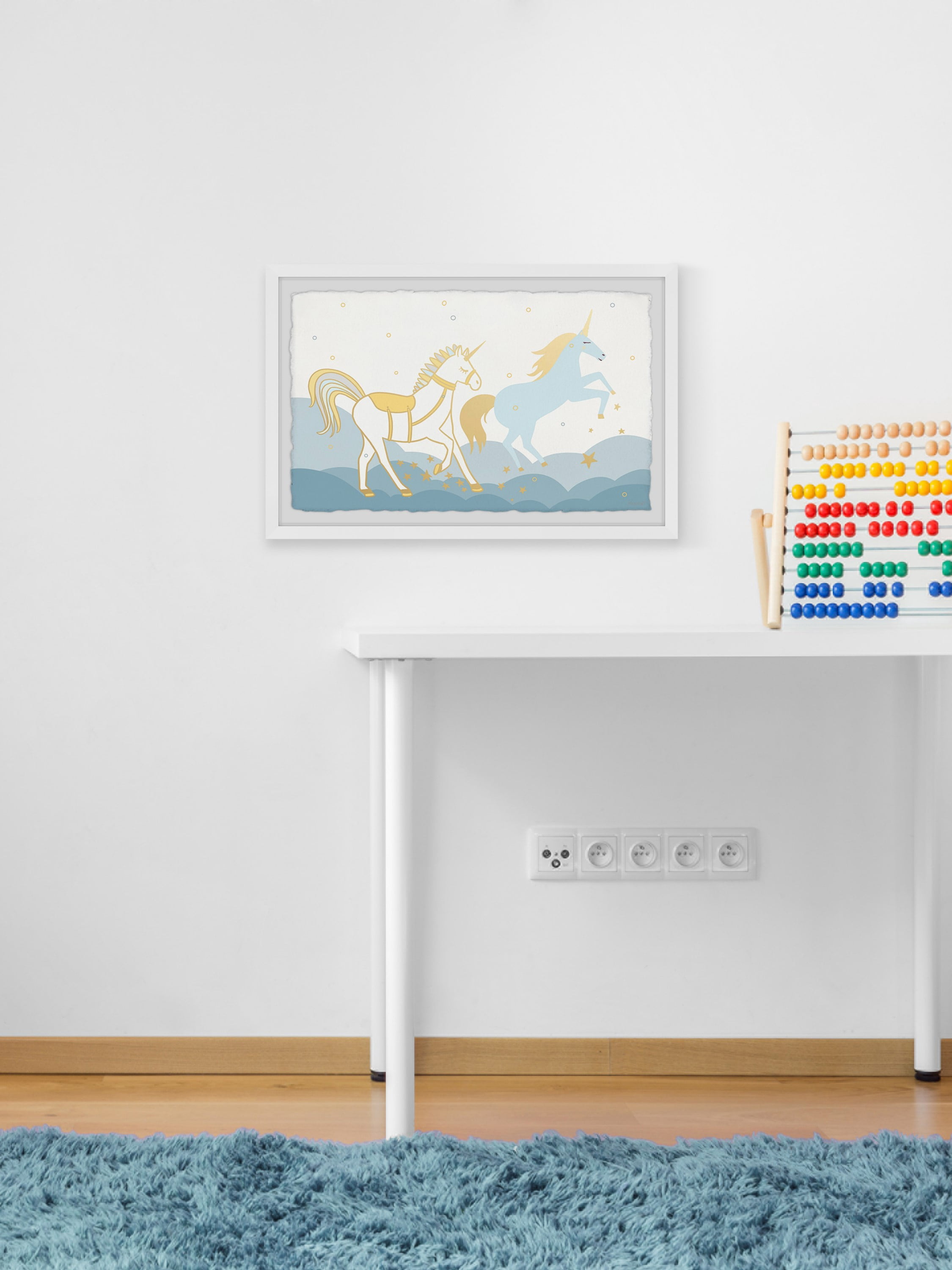 Marmont Hill The Unicorns Are Coming Framed Wall Art