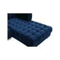 thumbnail image 5 of Meridian Furniture Gwen Navy Velvet 3pc. Sectional, 5 of 16