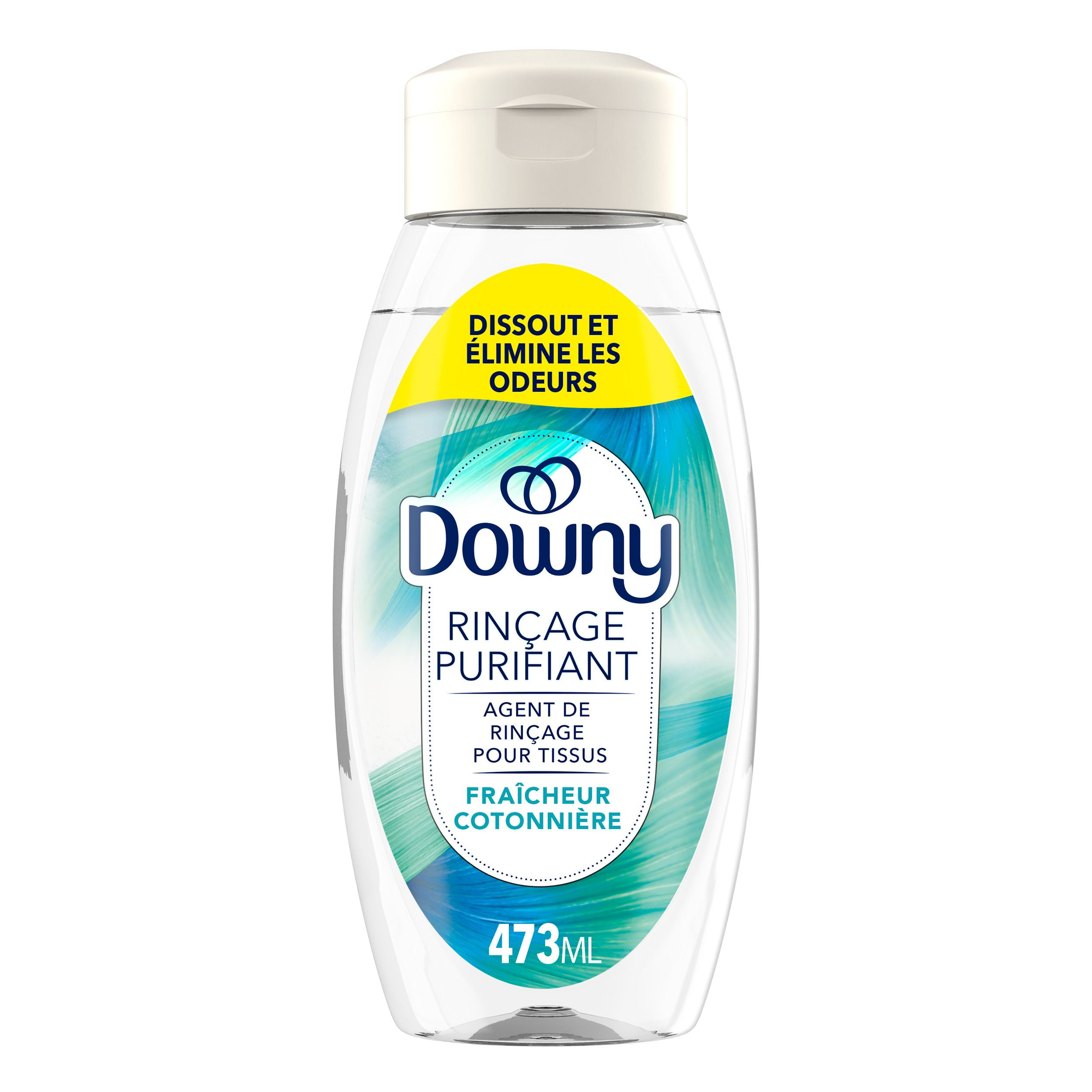 Downy Purifying Rinse Laundry Odour Remover, Cool Cotton Scent, Fabric Softener and Laundry Odour Removal Rinse, Fights Odours at the source, HE Compatible 23WL