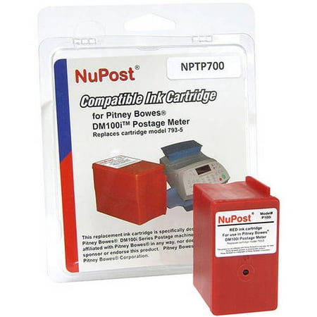 COMP PB DM100I/DM200L/P700 POSTAGE METER INK CARTRIDGE RED