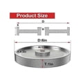 thumbnail image 3 of CBN Grinding Wheel, 8 Inch Dia x 1 Inch Wide x 5/8 Inch Bore for Sharpening Woodturning Tools,Bench Grinders (180 Grit), 3 of 5