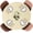 Basketweave - Beige, variant on Covers For The Home Deluxe Elastic Edged Flannel Backed Vinyl Fitted Table Cover - Garden to Table Pattern - Small Round Oblong Oval - Fits Tables up to 40" - 44" Diameter
