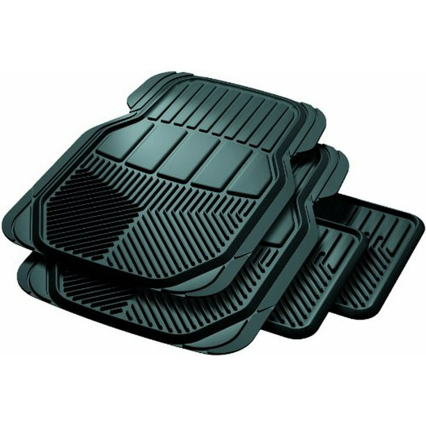 Rubber Queen 70771 All Season II Black Rubber Floor Mat 4 Piece