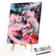 thumbnail image 2 of Cuadros Decorativos Lienzo de dibujos animados imagen al óleo Digital figura de dibujos animados pintura por número imagen DIY Wdftyju embutido en tela, 2 of 9