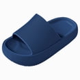 thumbnail image 3 of CAUYDY Cloud Slides for Kids Boys Girls Shower Bathroom Slippers Slip on Sandals Non-Slip Open Toe Pillow Slippers-Quick Drying Summer Beach Pool Shoes(L101-Blue,1.5), 3 of 9