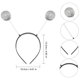 thumbnail image 2 of Set de disfraces Itechpanda Alien Glasses plateados con diadema, 2 of 9
