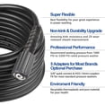 thumbnail image 4 of Car Wash Water Gun Pipe High Pressure Car Washer Water Cleaning Extension Pipe For for Karcher Bosch Black Cleaning Machine, 4 of 5