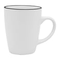 thumbnail image 1 of Taza Chefmaker con Filo Negro 300ml Cerámica Blanco, 1 of 4