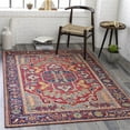 thumbnail image 2 of Surya Iris IRS-2317 90 x 114" Rectangle Fabric Rug in Burgundy Red/Blue, 2 of 8