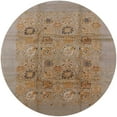 thumbnail image 1 of Ahgly Company Machine Washable Indoor Round Industrial Modern Gold Brown Area Rugs, 7' Round, 1 of 7