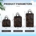 thumbnail image 2 of 3 Layer Expandable Foldable Luggage Bag with Universal Wheels & Removable Shoulder Strap,Collapsible Rolling Duffel Travel Bag for Trip Moving Storage Study Abroad,40 Inch, 2 of 9
