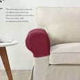 thumbnail image 6 of Set Of 2 Jacquard Stretch Sofa Armchair Armrest Covers Anti-Slip Furniture Protector Armrest Slipcovers For Sofa Recliner-Burgundy, 6 of 6