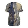 thumbnail image 5 of Blusa informal elegante de manga corta con cremallera y cuello redondo para mujer OAVQHLG3B Store lin121212, 5 of 5