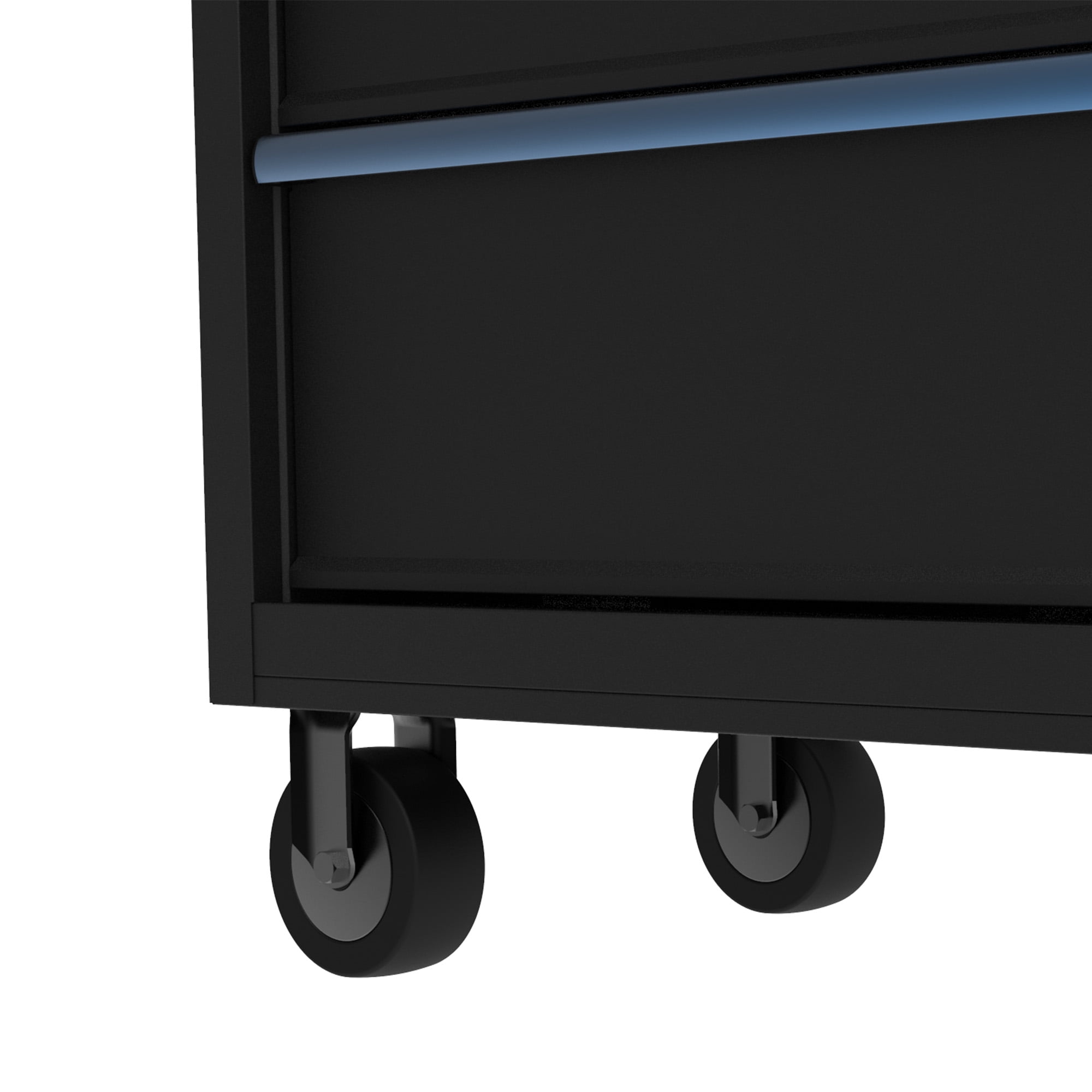 HART 36-Inch 5-Drawer Rolling Tool Cabinet, Locking Steel Garage Storage, Black