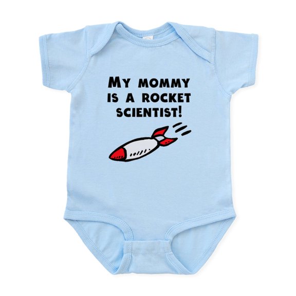 CafePress - My Mommy Is A Rocket Scientist Body Suit - Baby Light Bodysuit, Size Newborn - 24 Months