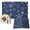 Navy, variant on Teal Snowflake Christmas Placemats Set of 2, Xmas Snowflake Washable Wipeable Table Mats for Dining Tables, Indoor Outdoor Kitchen Place Mats for Holiday Party Table Decor