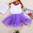 thumbnail image 1 of Robe Tutu Princesse pour Enfants Filles Bébé Été Dentelle Nœud Fleur Sans Manches Robe de Fête Mini Robe Filles Vestidos Vert 4T, 1 of 6