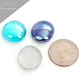 thumbnail image 3 of Fire Pit Glass - Aqua, Dark Blue Blend Reflective Fire Glass Beads 3/4" - Reflective Fire Pit Glass Rocks - Blue Ridge Brand Reflective Glass Beads for Fireplace and Landscaping, 3 of 6