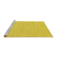 thumbnail image 2 of Ahgly Company Machine Washable Indoor Rectangle Solid Yellow Modern Area Rugs, 4' x 6', 2 of 4