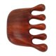 thumbnail image 1 of Rosewood Massage Comb Round Head Relieve Stress Beeswax Polished Scalp Meridian Comb for Shoulders Hands, 1 of 4
